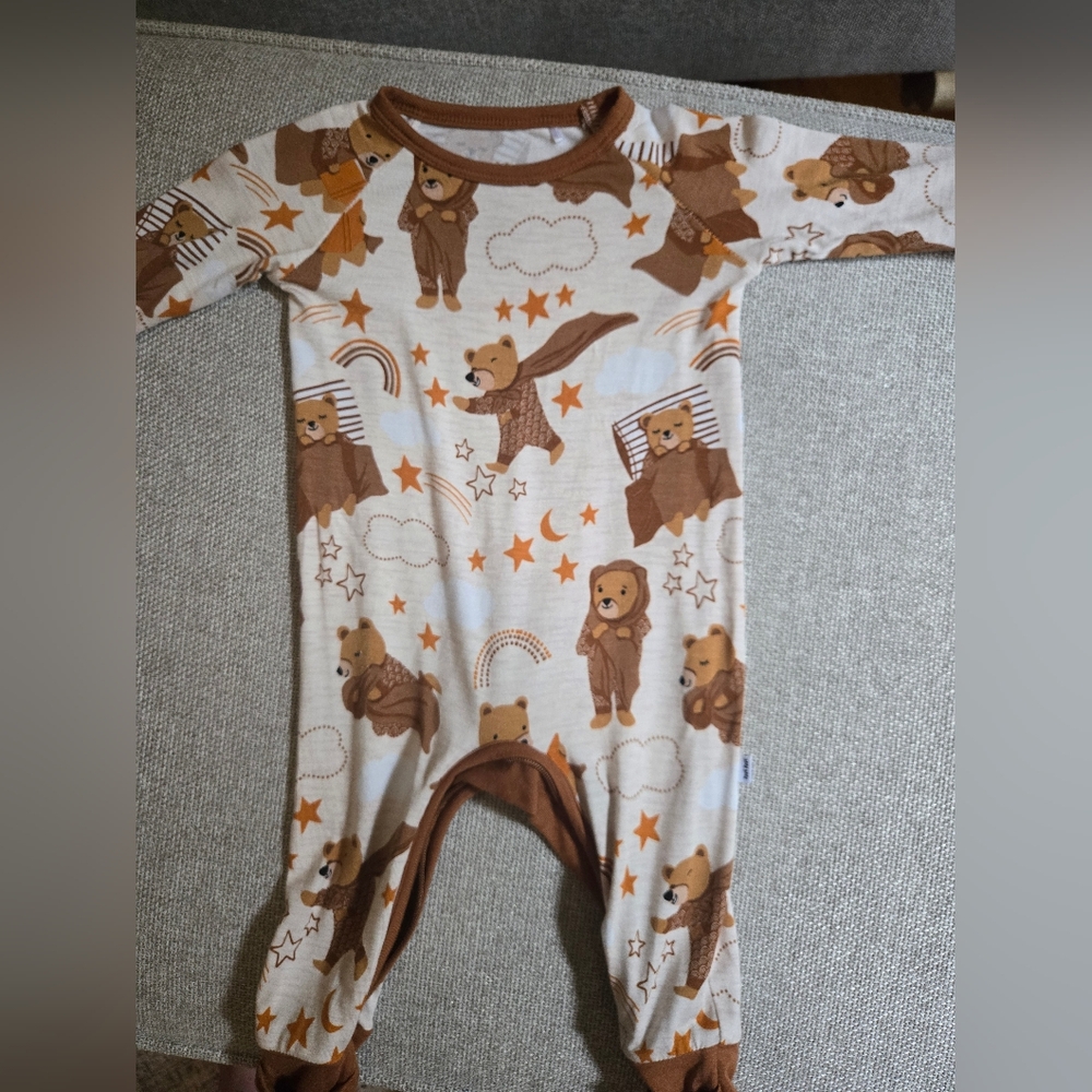 Little Sleepies Newborn Bear Romper